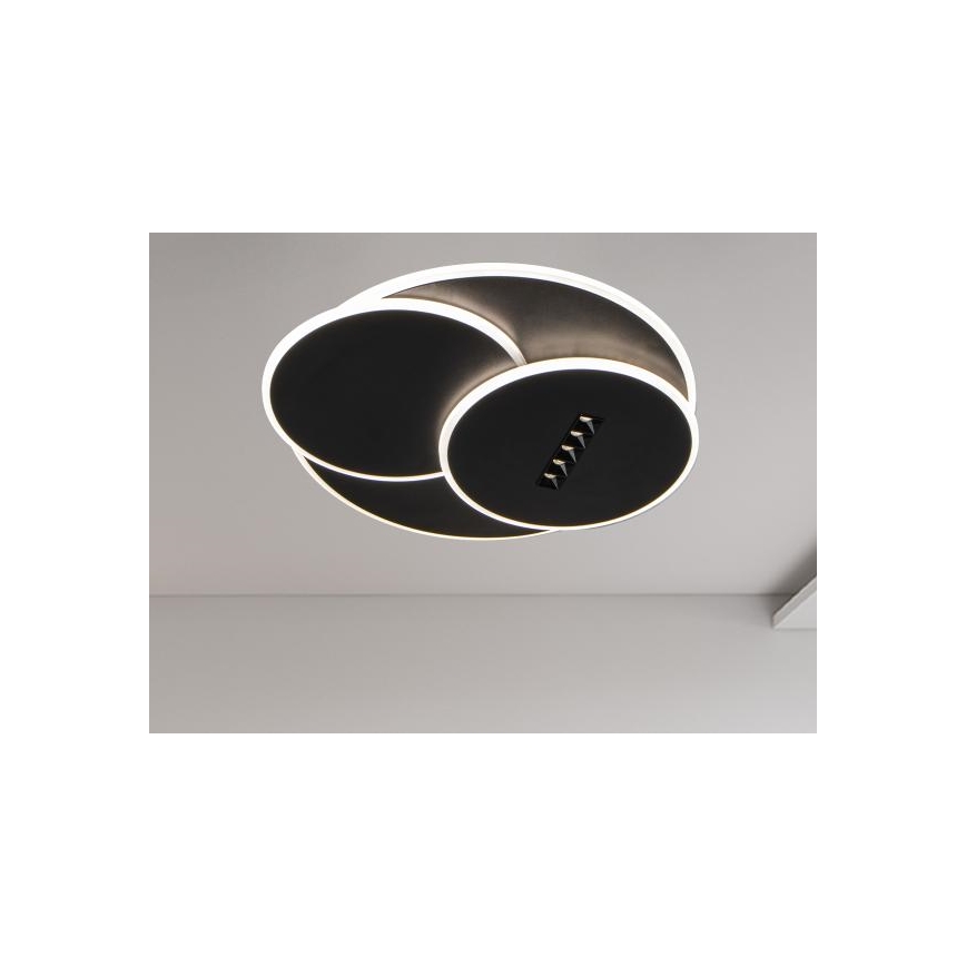 Iluminação de teto LED com regulação LED/90W/230V 3000-6500K preto + comando
