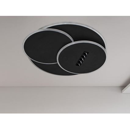 Iluminação de teto LED com regulação LED/90W/230V 3000-6500K preto + comando