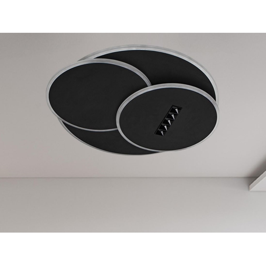 Iluminação de teto LED com regulação LED/90W/230V 3000-6500K preto + comando