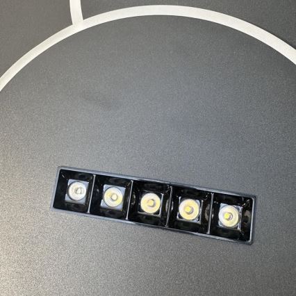 Iluminação de teto LED com regulação LED/90W/230V 3000-6500K preto + comando