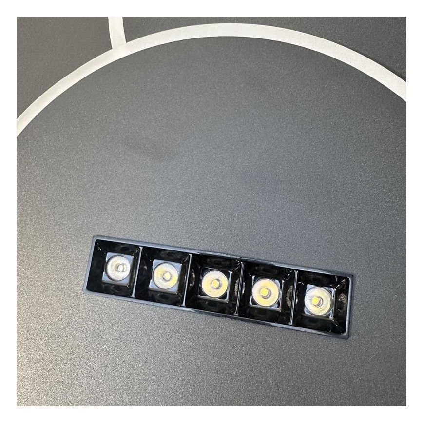 Iluminação de teto LED com regulação LED/90W/230V 3000-6500K preto + comando
