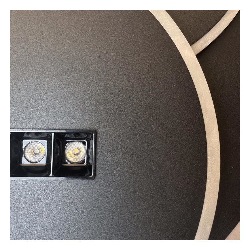 Iluminação de teto LED com regulação LED/90W/230V 3000-6500K preto + comando