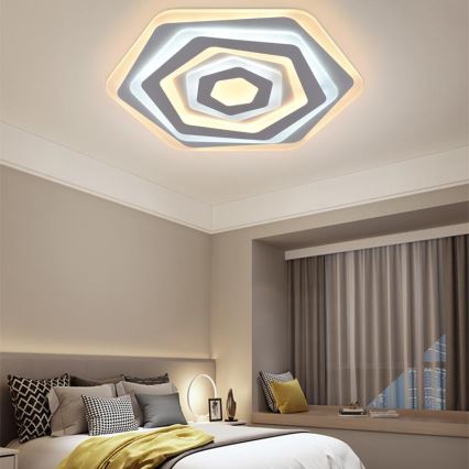 Iluminação de teto LED com regulação LED/95W/230V 3000-6500K + controlo remoto