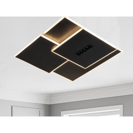 Iluminação de teto LED com regulação LED/95W/230V 3000-6500K preto + comando