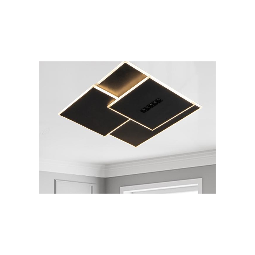 Iluminação de teto LED com regulação LED/95W/230V 3000-6500K preto + comando