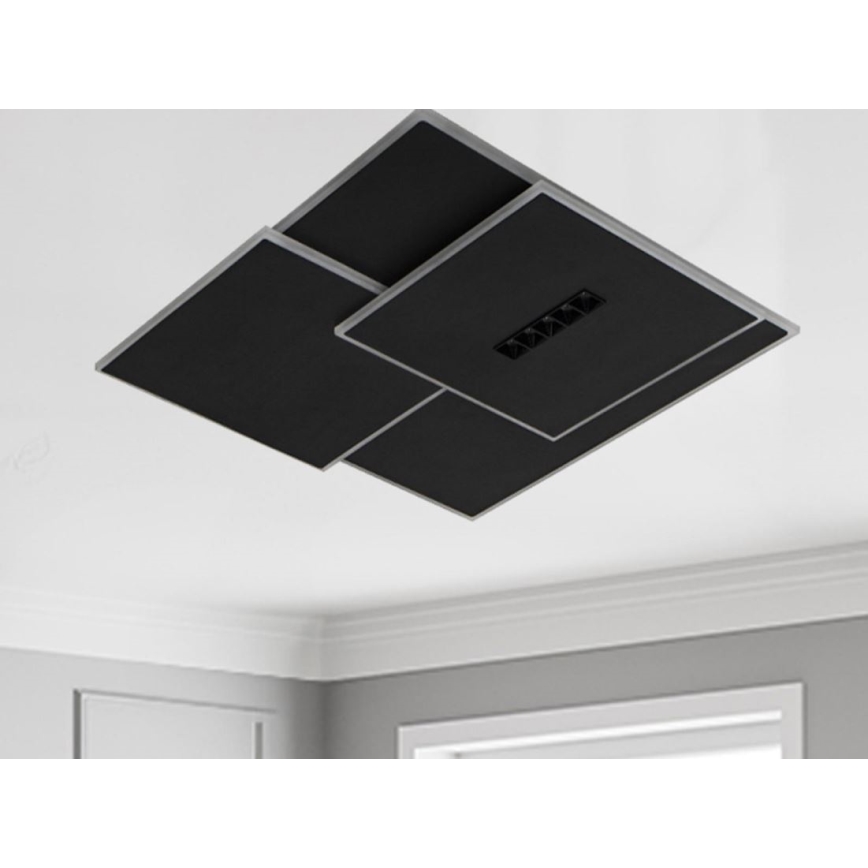 Iluminação de teto LED com regulação LED/95W/230V 3000-6500K preto + comando