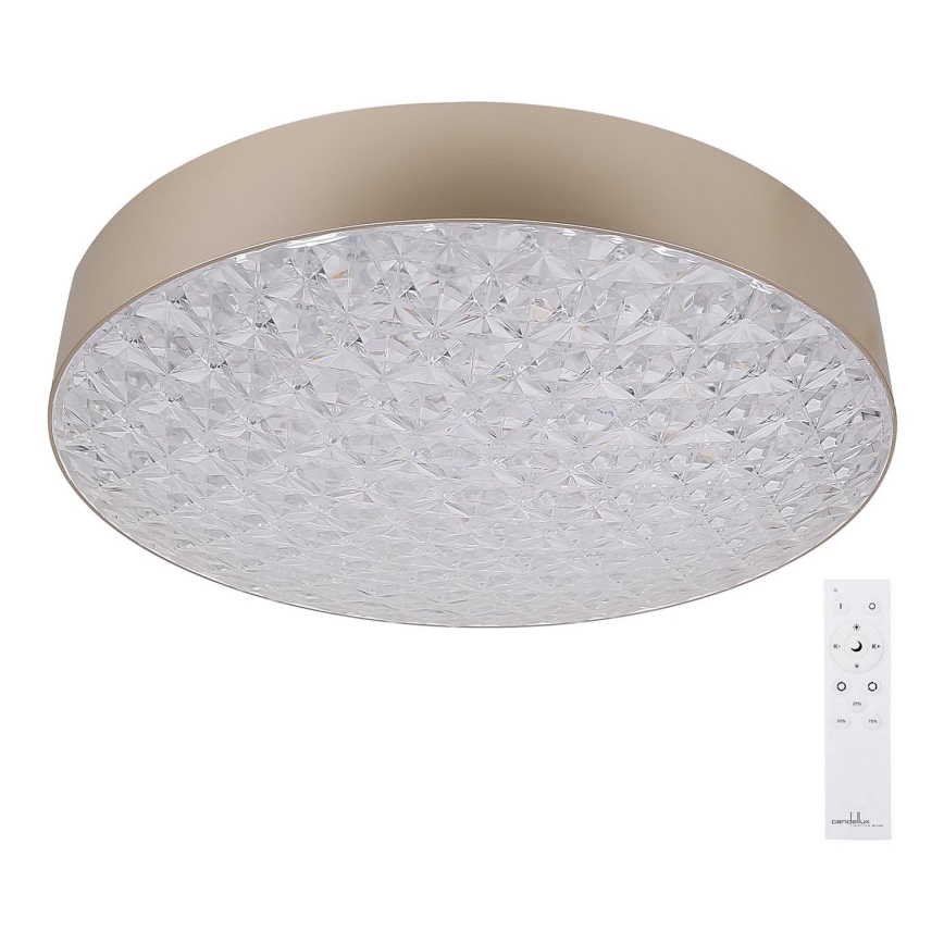 Iluminação de teto LED com regulação LUXON LED/60W/230V 2800-6500K bege + controlo remoto