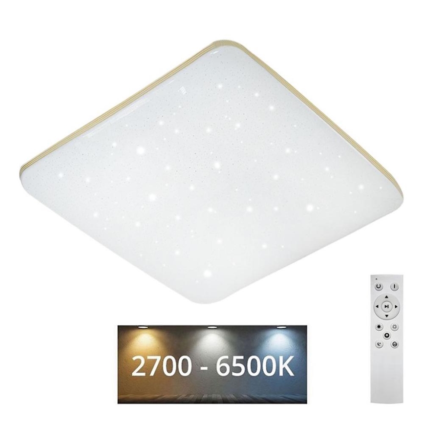 Iluminação de teto LED com regulação MANA LED/36W/230V 2700-6500K 43x43 cm + comando