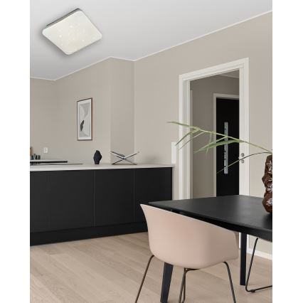 Iluminação de teto LED com regulação MANA LED/36W/230V 2700-6500K 43x43 cm + comando