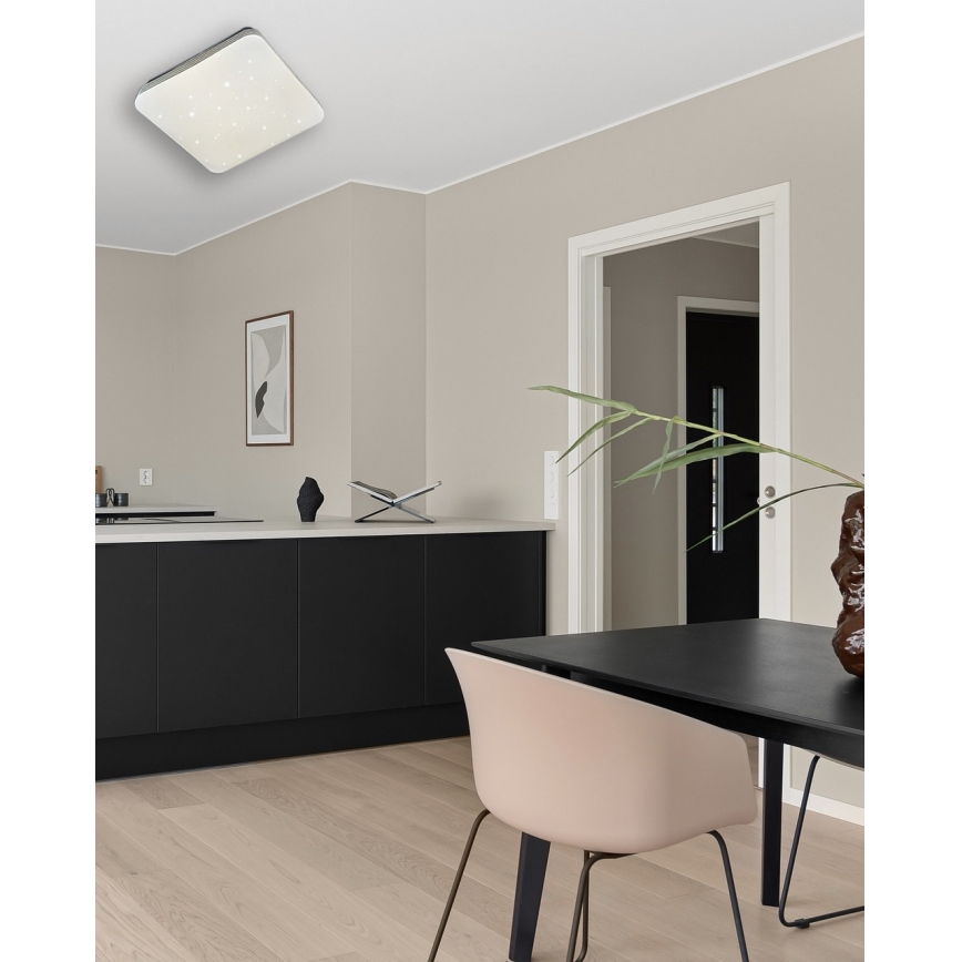 Iluminação de teto LED com regulação MANA LED/36W/230V 2700-6500K 43x43 cm + comando