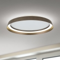 Iluminação de teto LED com regulação MANTA LED/38W/230V 2700/3000/4000K diâmetro 45 cm castanho