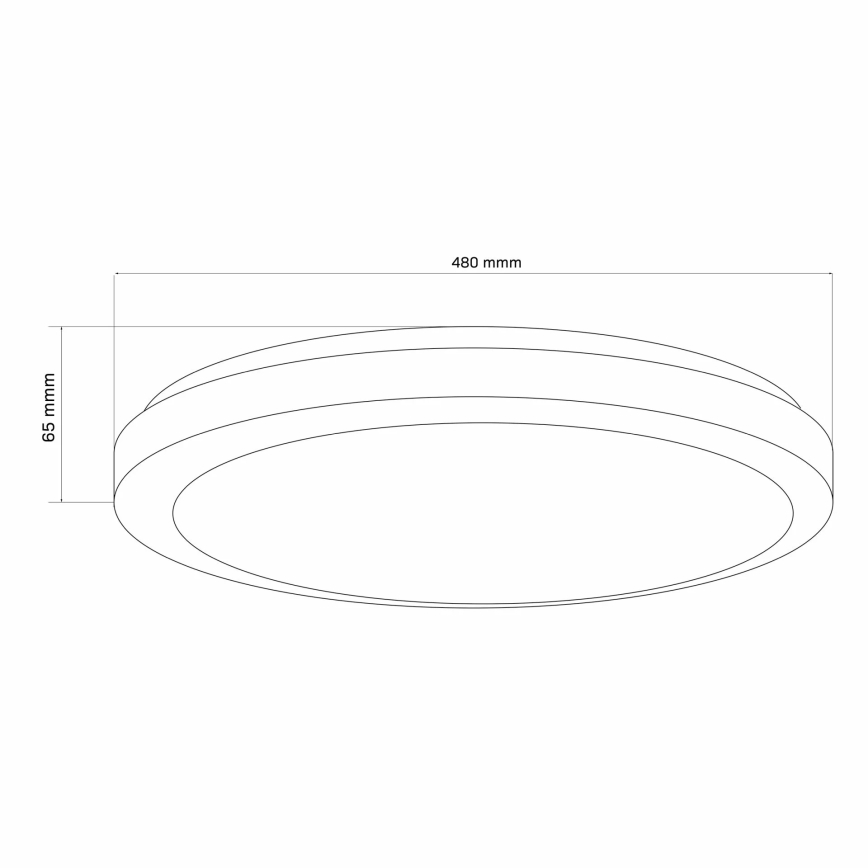 Iluminação de teto para casa de banho LED com regulação MARIAN LED/72W/230V diâmetro 48 cm 3000-6000K IP44 + comando