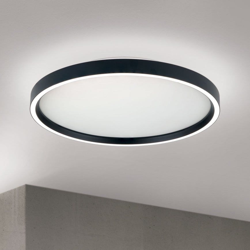 Iluminação de teto LED com regulação MASCA LED/36W/230V 2700/3350/4000K diâmetro 40 cm preto