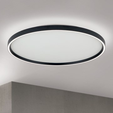 Iluminação de teto LED com regulação MASCA LED/47W/230V 2700/3350/4000K diâmetro 60 cm preto
