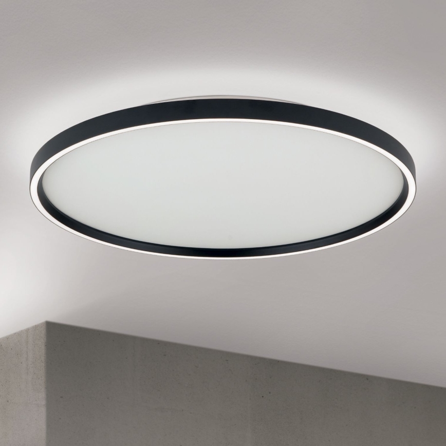 Iluminação de teto LED com regulação MASCA LED/47W/230V 2700/3350/4000K diâmetro 60 cm preto