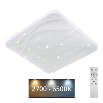 Iluminação de teto LED com regulação NERIS LED/36W/230V 2700-6500K 43x43 cm + comando