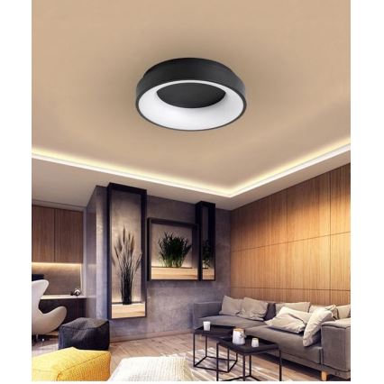Iluminação de teto LED com regulação NOVA LED/54W/230V 3000-6500K preto + controlo remoto
