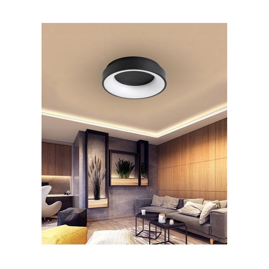 Iluminação de teto LED com regulação NOVA LED/54W/230V 3000-6500K preto + controlo remoto