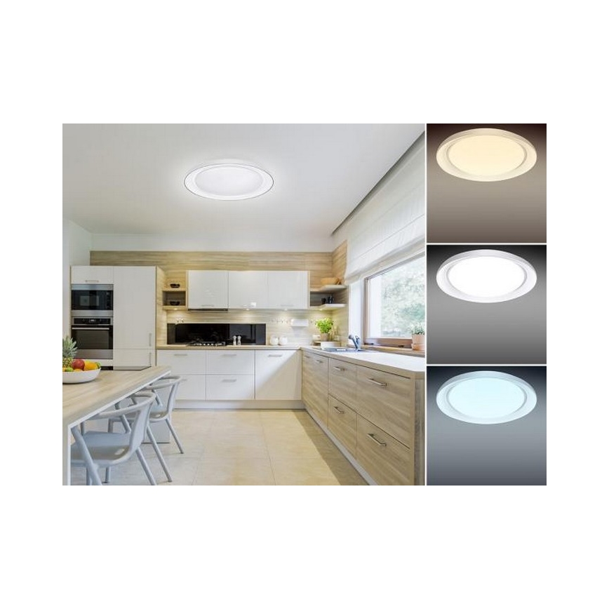 Iluminação de teto LED com regulação OPAL LED/24W/230V + comando