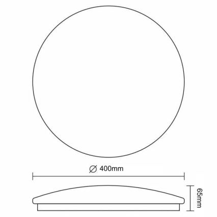 Iluminação de teto LED com regulação OPAL LED/36W/230V 3000-6500K + controlo remoto