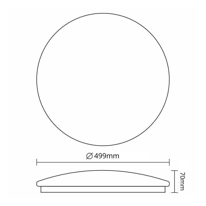 Iluminação de teto LED com regulação OPAL LED/48W/230V 3000-6500K + controlo remoto