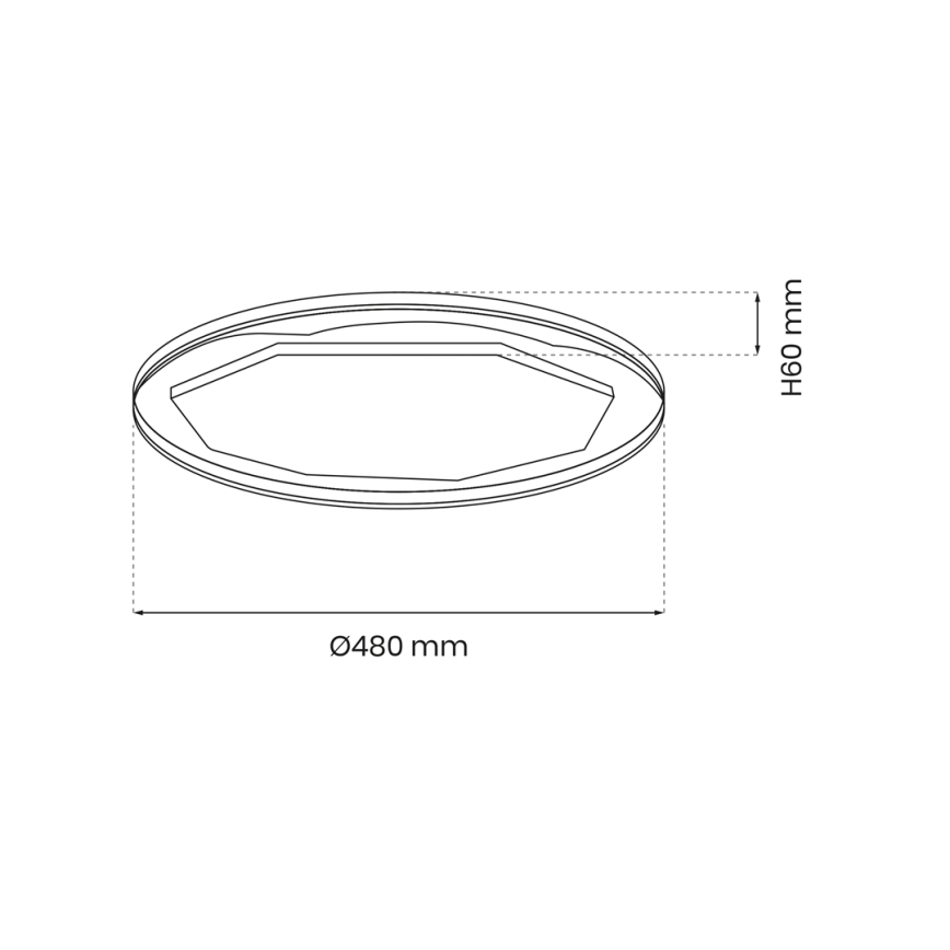 Iluminação de teto LED com regulação OPTIMA LED/52W/230V 3000-6000K + controlo remoto