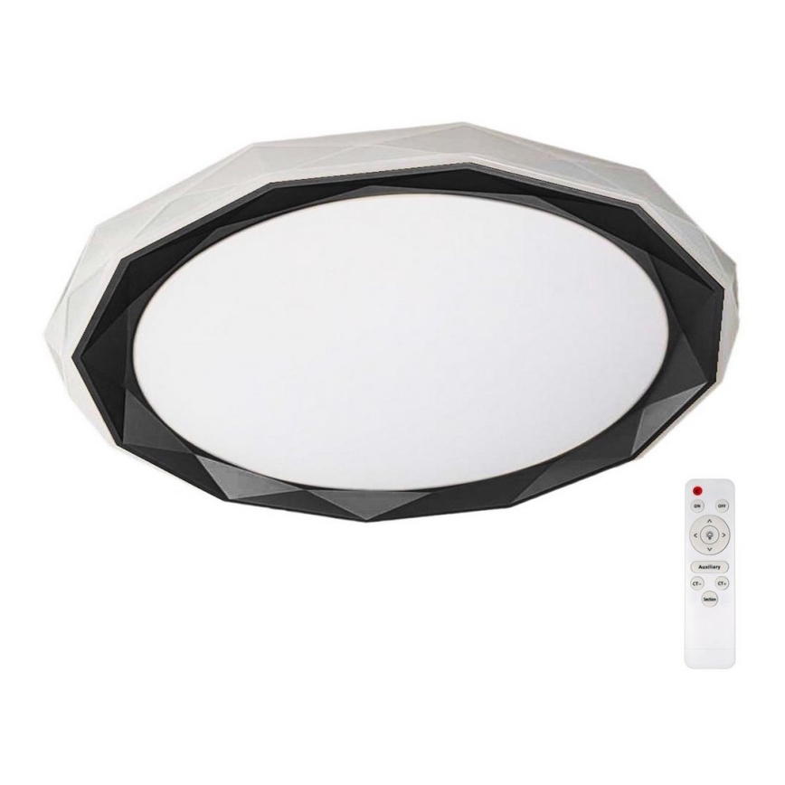 Iluminação de teto LED com regulação OSCAR LED/45W/230V 3000-6000K preto + controlo remoto