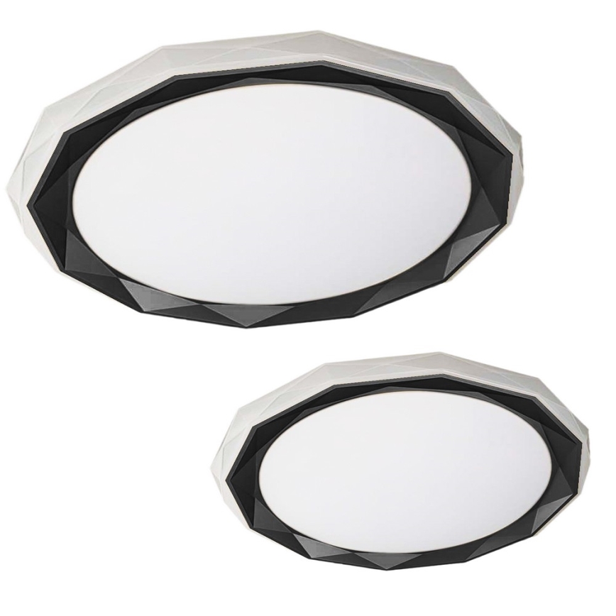 Iluminação de teto LED com regulação OSCAR LED/45W/230V 3000-6000K preto + controlo remoto