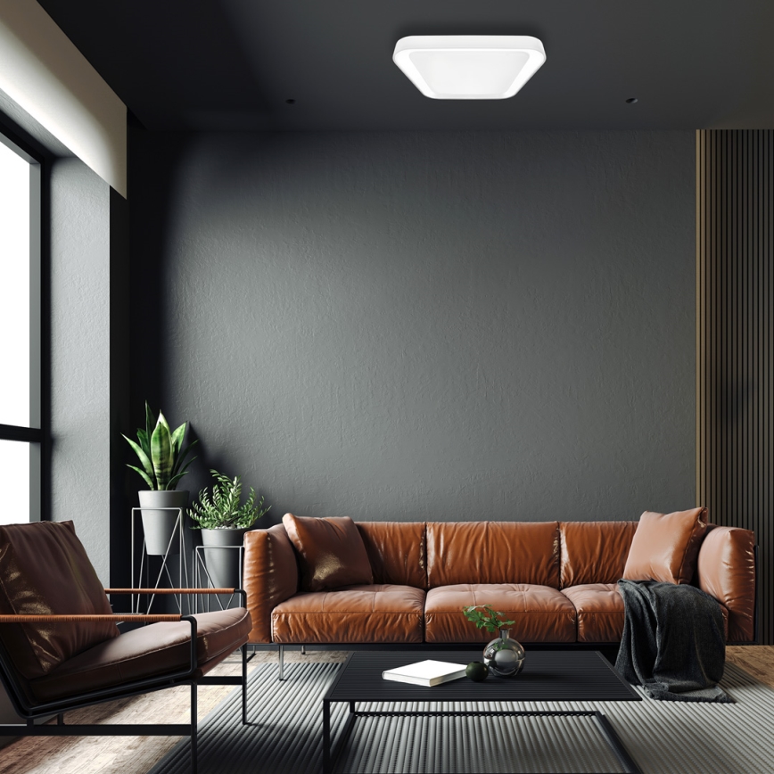 Iluminação de teto LED com regulação QUADRO LED/66W/230V 3000-6000K branco + controlo remoto