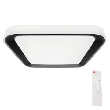 Iluminação de teto LED com regulação QUADRO LED/66W/230V 3000-6000K branco/preto + controlo remoto