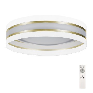 Iluminação de teto LED com regulação SMART CORAL GOLD LED/24W/230V branco/dourado + controlo remoto