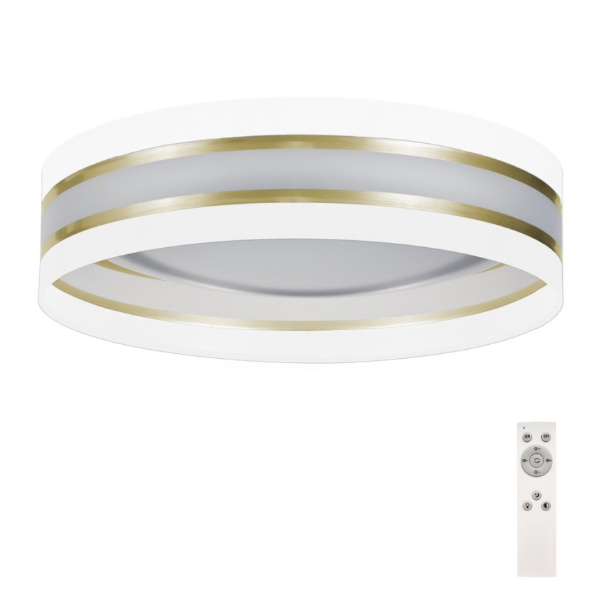 Iluminação de teto LED com regulação SMART CORAL GOLD LED/24W/230V branco/dourado + controlo remoto