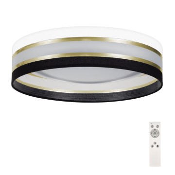 Iluminação de teto LED com regulação SMART CORAL GOLD LED/24W/230V preto/branco + controlo remoto
