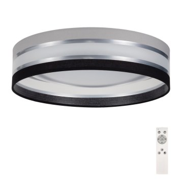 Iluminação de teto LED com regulação SMART CORAL LED/24W/230V preto/cinzento + controlo remoto