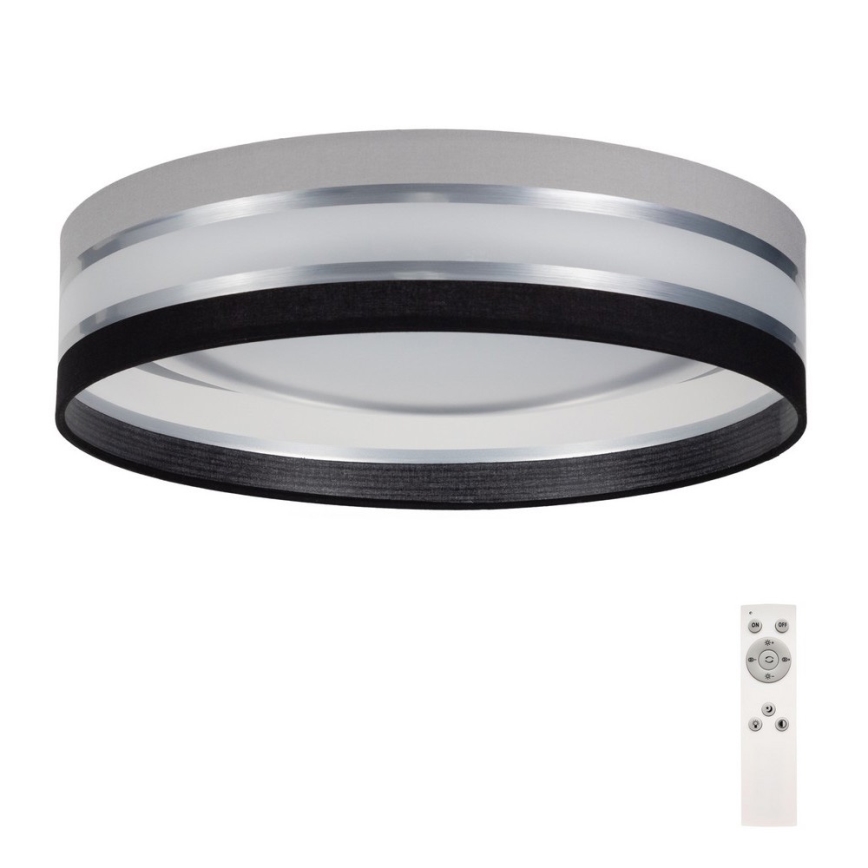 Iluminação de teto LED com regulação SMART CORAL LED/24W/230V preto/cinzento + controlo remoto
