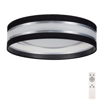 Iluminação de teto LED com regulação SMART CORAL LED/24W/230V preto/prateado + controlo remoto