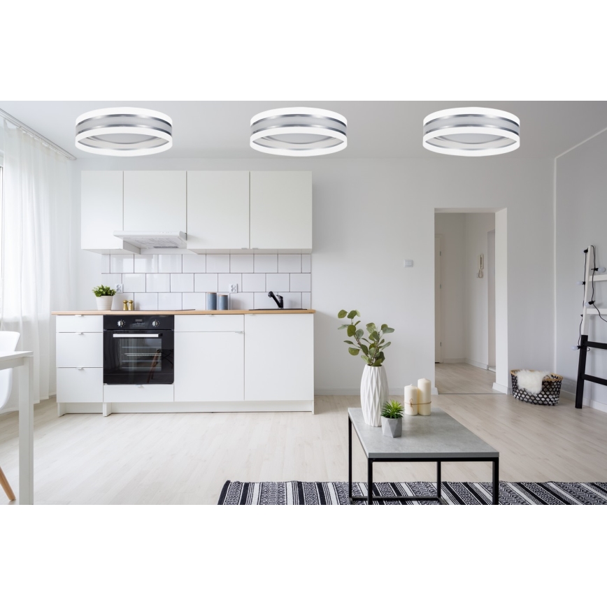 Iluminação de teto LED com regulação SMART CORAL LED/24W/230V Wi-Fi Tuya branco + controlo remoto