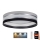Iluminação de teto LED com regulação SMART CORAL LED/24W/230V Wi-Fi Tuya preto/cinzento + controlo remoto