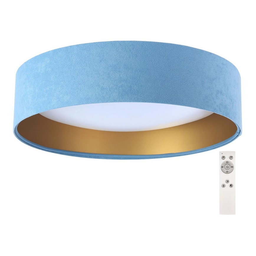 Iluminação de teto LED com regulação SMART GALAXY LED/24W/230V azul claro/dourado 3000-6500K + CR