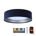 Iluminação de teto LED com regulação SMART GALAXY LED/24W/230V d. 45 cm 2700-6500K Wi-Fi Tuya azul/prateado + controlo remoto