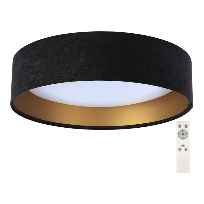 Iluminação de teto LED com regulação SMART GALAXY LED/24W/230V preto/dourado 3000-6500K + CR