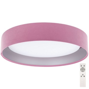 Iluminação de teto LED com regulação SMART GALAXY LED/24W/230V rosa/prateado 3000-6500K + controlo remoto