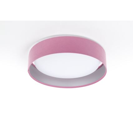 Iluminação de teto LED com regulação SMART GALAXY LED/24W/230V rosa/prateado 3000-6500K + controlo remoto