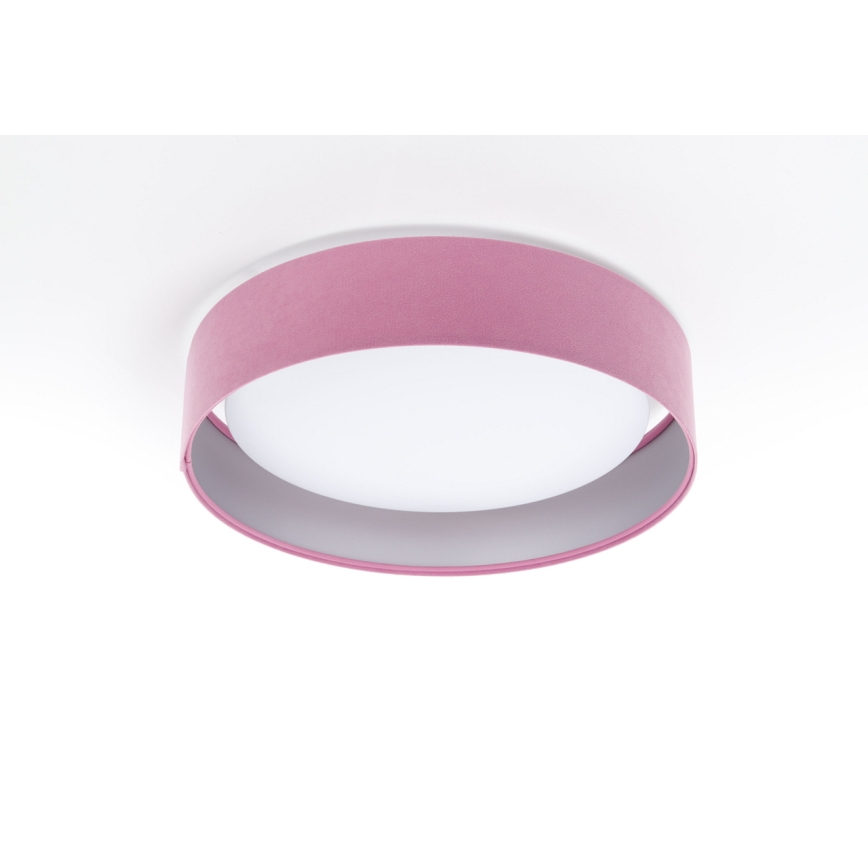Iluminação de teto LED com regulação SMART GALAXY LED/24W/230V rosa/prateado 3000-6500K + controlo remoto