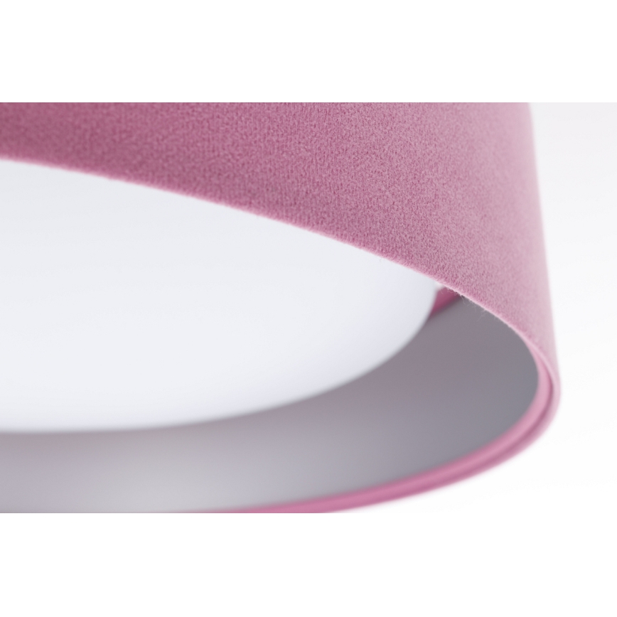 Iluminação de teto LED com regulação SMART GALAXY LED/24W/230V rosa/prateado 3000-6500K + controlo remoto