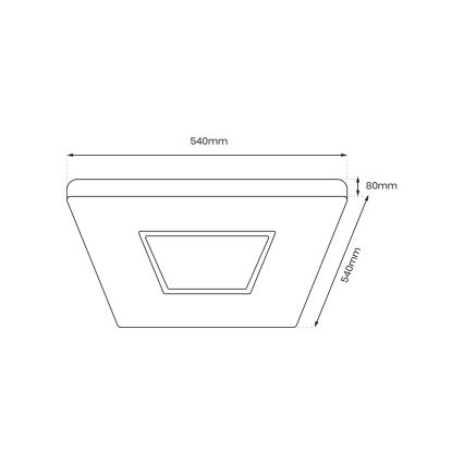 Iluminação de teto LED com regulação SPARKY LED/65W/230V 3000-6000K + controlo remoto