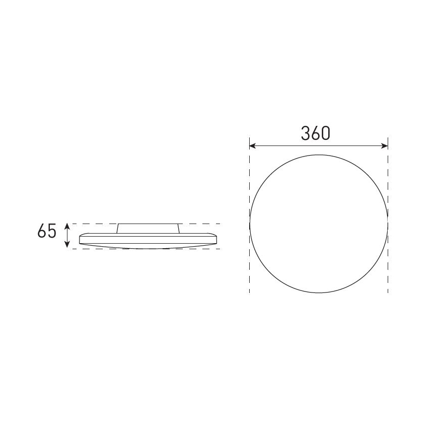 Iluminação de teto para casa de banho LED com regulação VARIO NOVA LED/13/18W/230V 3000/4000/5700K diâmetro 36 cm IP44 branco