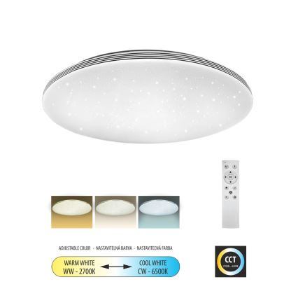 Iluminação de teto LED com regulação VENTA LED/36W/230V 2700-6500K diâmetro 48 cm + comando