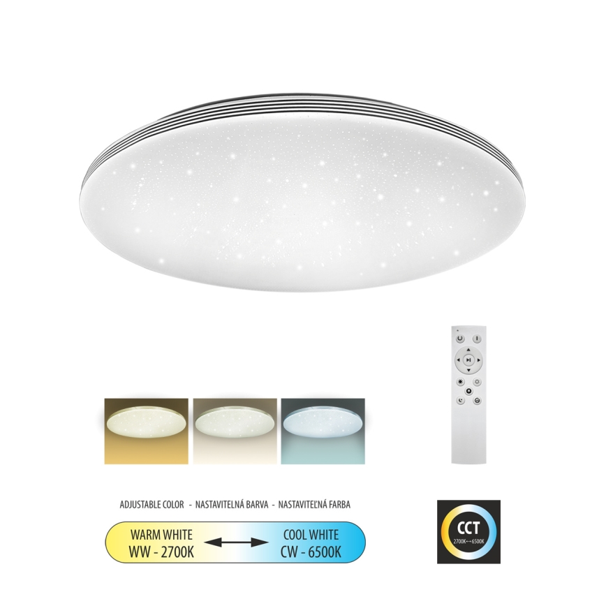 Iluminação de teto LED com regulação VENTA LED/60W/230V 2700-6500K diâmetro 58 cm + comando