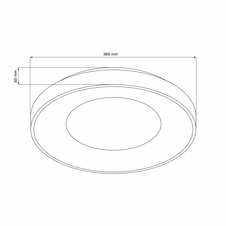 Iluminação de teto para casa de banho LED com regulação WITOLD LED/48W/230V diâmetro 38,5 cm 3000-6000K IP44 +Dálkové controlo